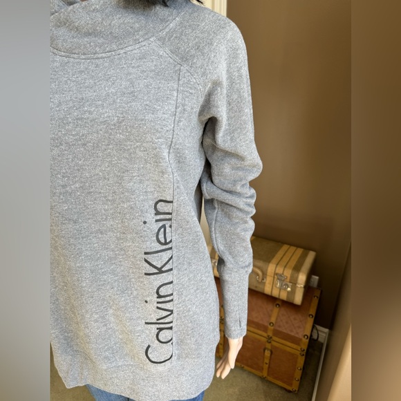 Calvin Klein Grey Cotton Sweatshirt - Picture 3 of 8